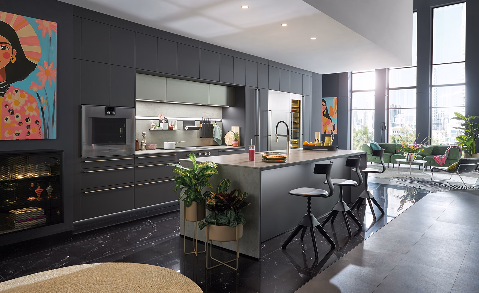 Fino Matt and Smartglas kitchen